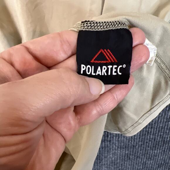 Peckham Mens Polartec Cold Weather Undershirt Size Large Long Tan Layering - Picture 6 of 9